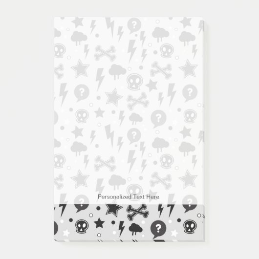 Modisches Muster Post-it Klebezettel (Vorderseite)