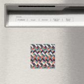 Modisches Muster Stilvolle Mode- Geometrisch Moder Magnet (In Situ (Geschirrspüler))