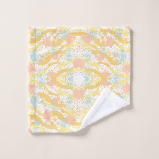 Modisches Paint Splash Badetuch Set (Waschlappen)