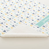 Modisches Pfeil-Monogramm Sherpadecke (3/4)