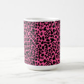 Modisches Pink und schwarzer moderner Kaffeetasse (Mittel)