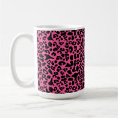 Modisches Pink und schwarzer moderner Kaffeetasse (Links)