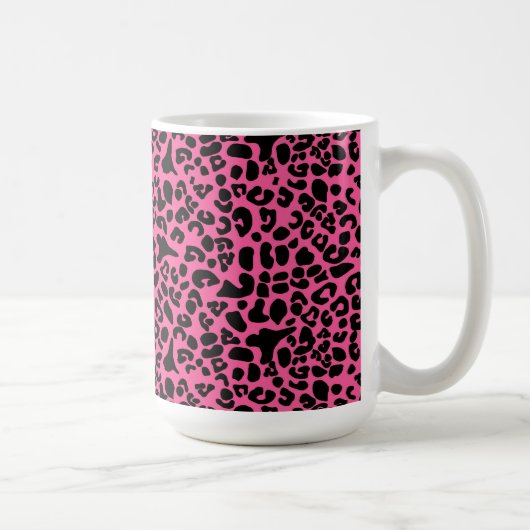 Modisches Pink und schwarzer moderner Kaffeetasse (Rechts)
