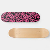 Modisches Pink und schwarzer moderner Skateboard (Horizontal)