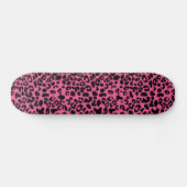 Modisches Pink und schwarzer moderner Skateboard (Horizontal)