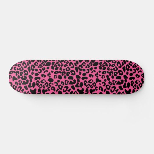 Modisches Pink und schwarzer moderner Skateboard (Horizontal)