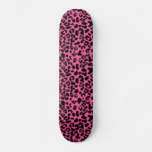 Modisches Pink und schwarzer moderner Skateboard (Vorderseite)