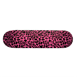 Modisches Pink und schwarzer moderner Skateboard