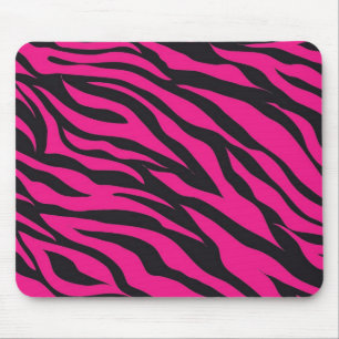 Modisches Pinkpinkfarbener schwarzer Mousepad