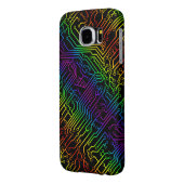 Modisches Regenbogen-Leiterplatte-Muster Case-Mate Samsung Galaxy Hülle (Rückseite Links)