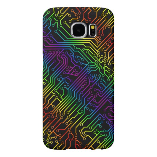 Modisches Regenbogen-Leiterplatte-Muster Case-Mate Samsung Galaxy Hülle (Rückseite)