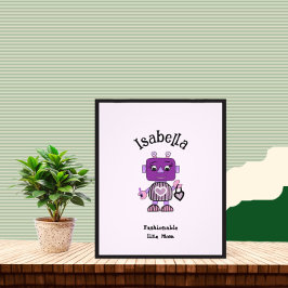 Modisches Roboterbaby-Bib Fotodruck