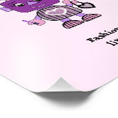 Modisches Roboterbaby-Bib Fotodruck (Ecke)