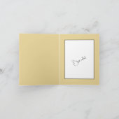 Modisches Robotermädchen Feiertagskarte (Innenseite)