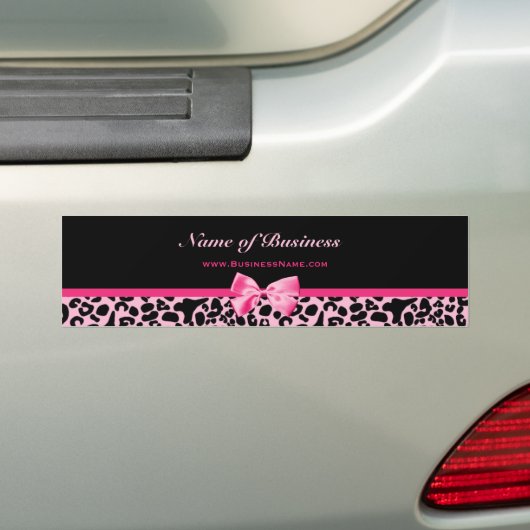 Modisches rosa und schwarzes Leopard-Pink-Band Autoaufkleber (Auf Auto)