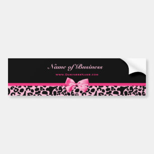 Modisches rosa und schwarzes Leopard-Pink-Band Autoaufkleber