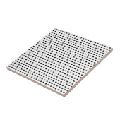 Modisches schickes Schwarzweiss-Punkt-Muster Fliese (Seite)