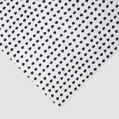 Modisches schickes Schwarzweiss-Punkt-Muster Seidenpapier (Ausschnitt)