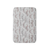 Modisches Schnurrbart-Muster Badematte (Vorderseite Vertikal)