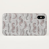 Modisches Schnurrbart-Muster Case-Mate iPhone Hülle (Rückseite (Horizontal))