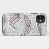 Modisches Schnurrbart-Muster Case-Mate iPhone Hülle (Rückseite (Horizontal))