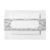 Modisches Schnurrbart-Muster Einladungsbanderole (Vorderseite Beispiel)