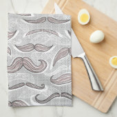 Modisches Schnurrbart-Muster Küchentuch (Viertel Falte)