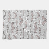 Modisches Schnurrbart-Muster Küchentuch (Horizontal)