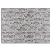 Modisches Schnurrbart-Muster Schneidebrett (Vorderseite)