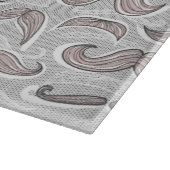 Modisches Schnurrbart-Muster Schneidebrett (Ecke)