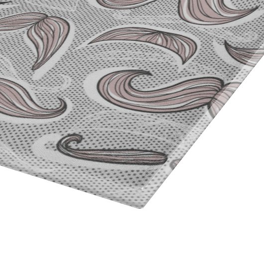 Modisches Schnurrbart-Muster Schneidebrett (Ecke)