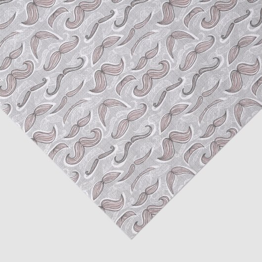 Modisches Schnurrbart-Muster Seidenpapier (Ausschnitt)