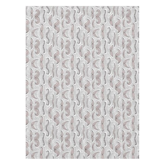 Modisches Schnurrbart-Muster Tischdecke (Vorderseite)