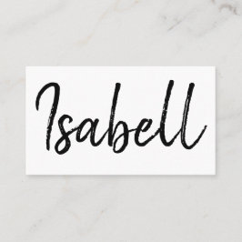 Modisches schwarzes u. weißes unbedeutendes visitenkarte