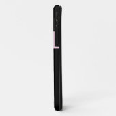 Modisches Schwarzweiss-Giraffen-Rosa-Gänseblümchen Case-Mate iPhone Hülle (Hinten/Links)