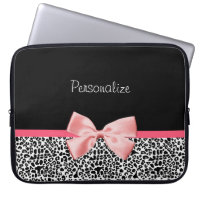 Modisches Schwarzweiss-Leopard-Druck-Rosa-Band