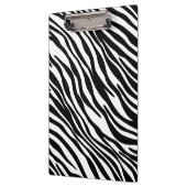 Modisches Schwarzweiss-Zebra-Druck-Klemmbrett Klemmbrett (Links)
