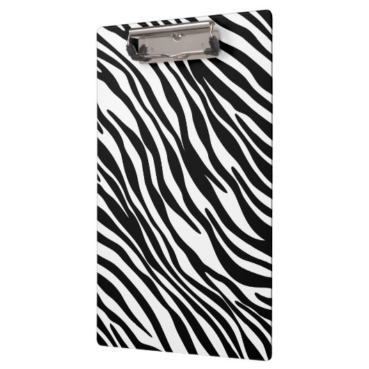 Modisches Schwarzweiss-Zebra-Druck-Klemmbrett Klemmbrett (Links)