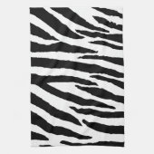 Modisches Schwarzweiss-Zebra-Muster Handtuch (Vertikal)