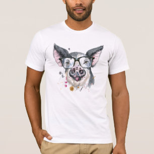 Modisches Schwein T-Shirt