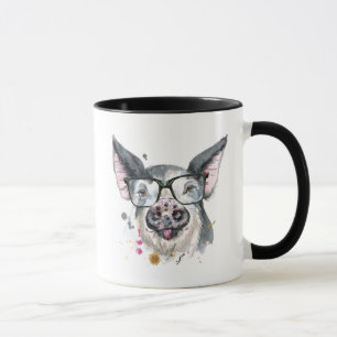 Modisches Schwein Tasse