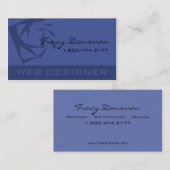 Modisches Singrün der Netz-Designer-"Quarz" Visitenkarte (Vorne/Hinten)