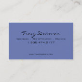 Modisches Singrün der Netz-Designer-"Quarz" Visitenkarte (Rückseite)