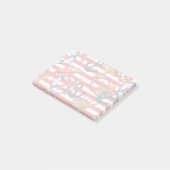 Modisches Strand-Muster Post-it Klebezettel (angewinkelt)