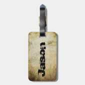 Modisches Tanzen-Skelett Gepäckanhänger (Rückseite vertikal)