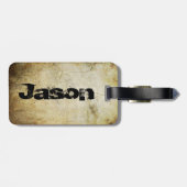 Modisches Tanzen-Skelett Gepäckanhänger (Rückseite horizontal)