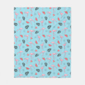 Modisches tropisches Flamingo-u. Fleecedecke (Vorderseite)