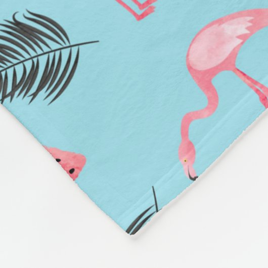 Modisches tropisches Flamingo-u. Fleecedecke (Ecke)