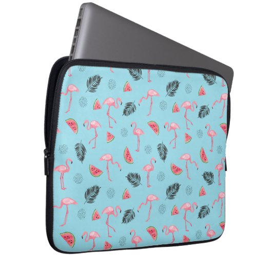 Modisches tropisches Flamingo-u. Laptopschutzhülle (Vorne Rechts)
