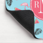 Modisches tropisches Flamingo-u. Mousepad (Ecke)
